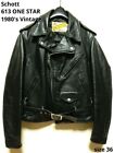 Schott Perfecto Double Leather Riders  Jacket  Size 36  One Star   Made In Usa