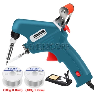 Electric Auto Soldering Iron Gun Kit Handheld Wire Welding Tool 60W 480℃ US/EU - Picture 1 of 35