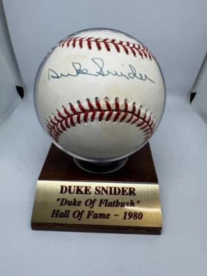 Duke Snider Signed Autographed Rawlings ONL Baseball JSA *287 - Image 1 of 3
