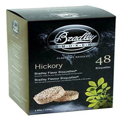 Bradley Smoker Hickory Flavor Bisquettes (Pack of 48)