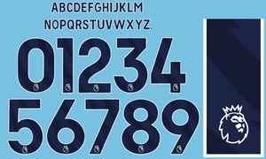Juego de nombres personalizados de la Premier League inglesa 2023/2025 - AZUL MARINO - Imagen 1 de 1