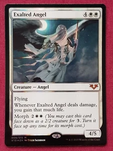 Magic The Gathering FROM THE VAULT ANGELS FOIL EXALTED ANGEL white card MTG - Picture 1 of 2