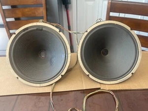VINTAGE 1940ER JENSEN A12 FELDSPULE LAUTSPRECHER PASSENDES PAAR SOUND FABELHAFT - Bild 1 von 9