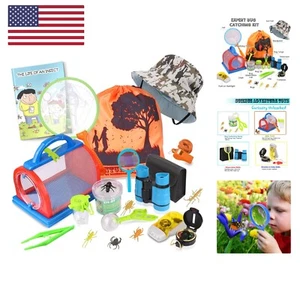 Outdoor Explorer Kit & Bug Catcher Kit with Binoculars, Compass, Magnifying G... - Picture 1 of 8