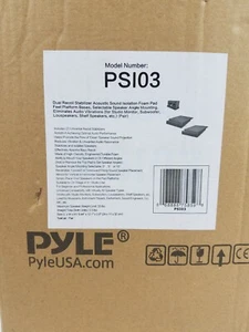 Pyle PSI03 Acoustic Sound Isolation Dampening Speaker Dual Recoil Stabilizer - Picture 1 of 4
