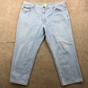 LL Bean Jeans Mens 42x29 Regular Straight Light Wash Denim Cotton Casual - Picture 1 of 11