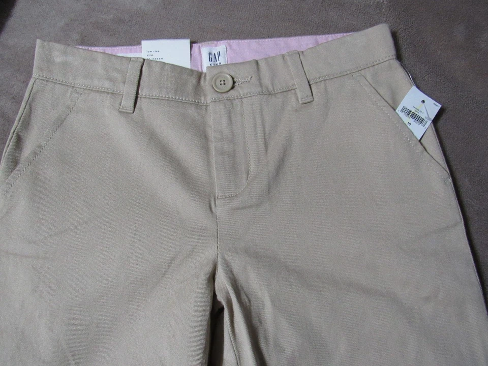 NUEVO CON ETIQUETAS GAP NIÑOS AZUL MARINO o CAQUI BERMUDAS SHORTS TALLA 10 REGULAR NIÑA Cintura Ajustable Foto 1 de 1