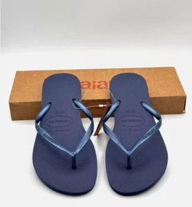 Havaianas Women's Flip Flops Sandal Navy Blue US 11/12W EU 41-42 - Picture 1 of 3
