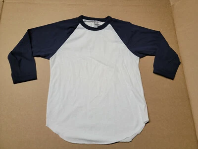 American Apparel BB253W - Youth Poly-Cotton 3/4 Sleeve Raglan T-Shirt | B08 - Image 1 of 2