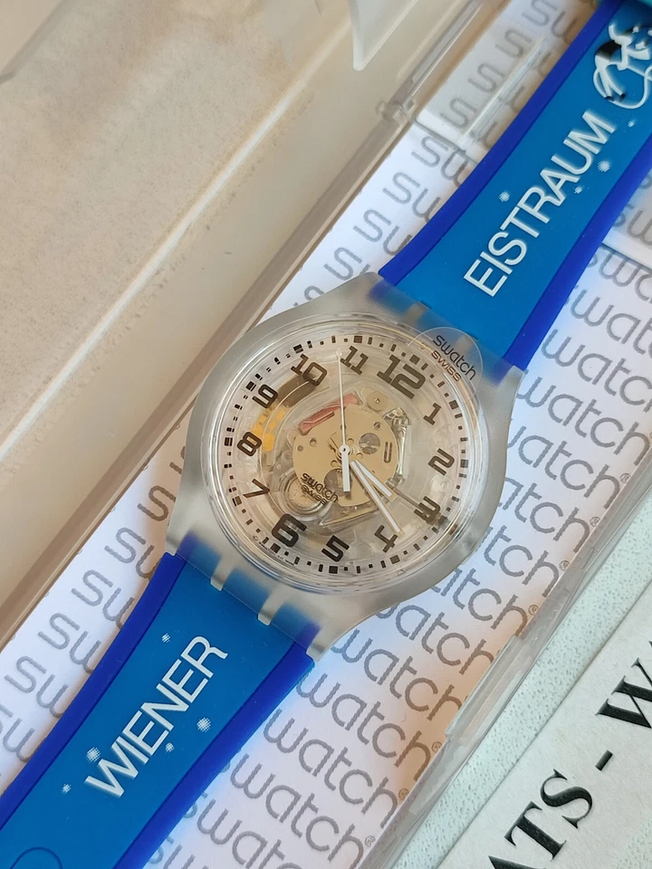 Swatch Jelly In Jelly Special Sumk101V Therme Geinberg Blue Nuovo