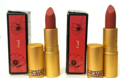 Paquete de 2 lápices labiales Queen SAINT 0,12 OZ CORAL NUEVO EN CAJA Foto 1 de 4