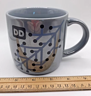 Dunkin Donuts Light Gray Holiday Snowflake Mug 2014 - Image 1 of 4