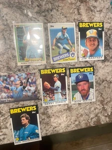 Menge 7 Brewers Baseballkarten Robin Yount Christian Yelich - Bild 1 von 8