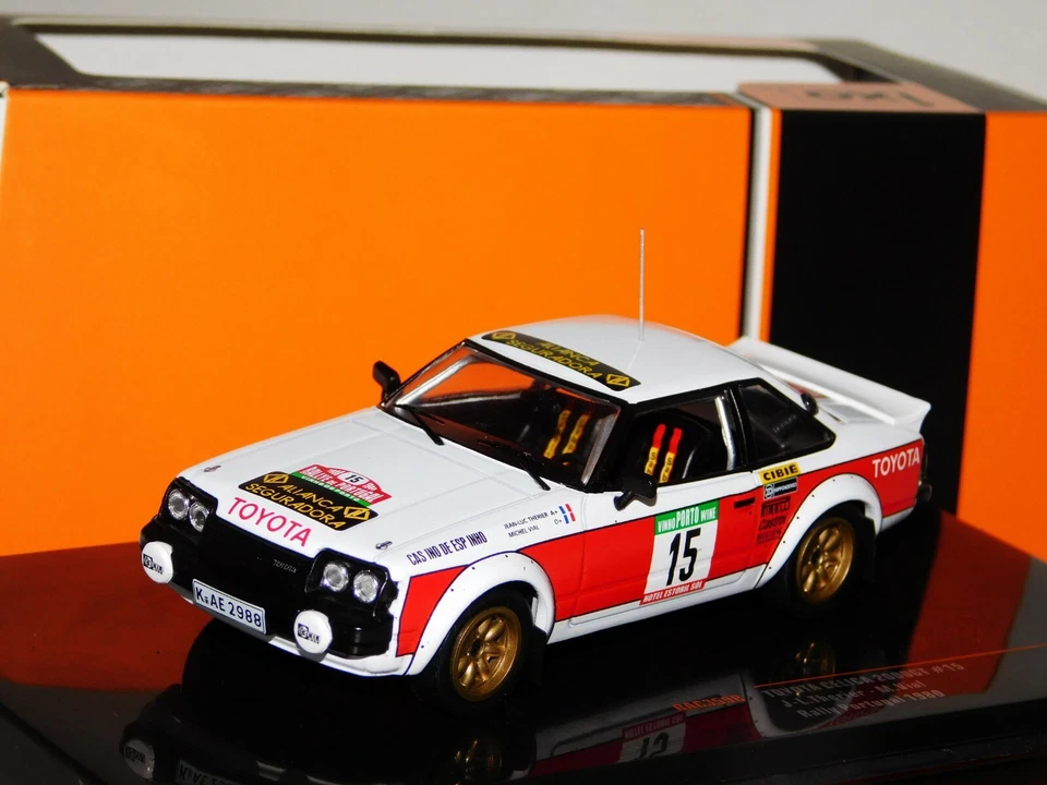 TOYOTA CELICA 2000GT #15 TERIER RALLY PORTOGALLO 1980 IXO RAC359B 1/43 - Immagine 1 di 1