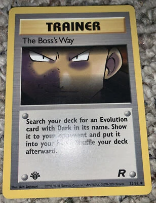 1st Edition The Boss’s Way 73/82 - Team Rocket  - Image 1 of 2