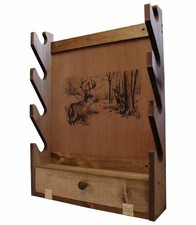 Evans Sports Gun Rack with Storage Compartment Deer