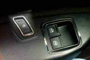 D Skoda Octavia 2 Chrom Rahmen für Schalter Fensterheber/ vorne - Edelstahl - Bild 1 von 3