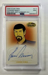 2005 Star Trek ANIMATED LEONARD NIMOY AUTOGRAPH AUTO SPOCK A17 PSA 9 Mint - Picture 1 of 2