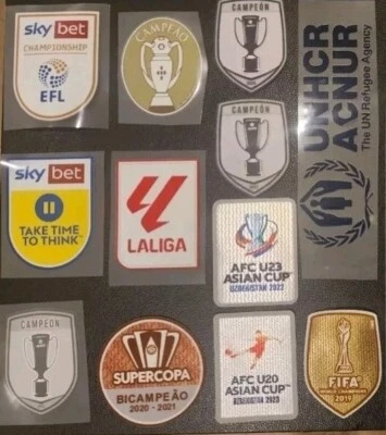 LA LIGA PATCH JERSEY CAMPEÃO PORTUGAL CHILE WORLD CUP 2019 ASIAN CUP SKY BET .#3 - Image 1 of 4