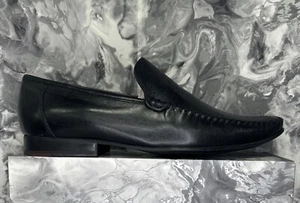 Firetrap Hampton Leather Slip On Loafers Mens Black Size UK 11 EU 45 #REF157 - Imagen 1 de 6