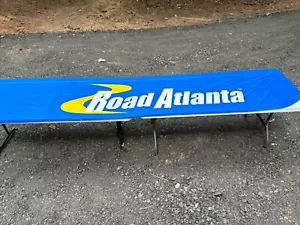 RARE MASSIVE 14 FOOT Tall Road Atlanta Motor Raceway Flag Banner. - Picture 1 of 6