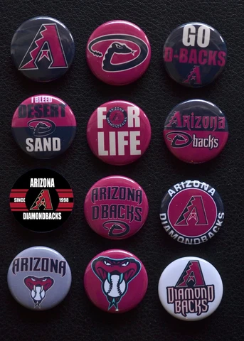 Arizona Diamondbacks  - 1 1/2" Inch Magnet Set (Set of 12) Cover