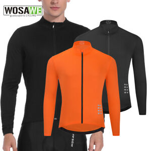 WOSAWE Cycling Jersey Long Sleeve Shirt Riding Breathable Tops Bicycle Jersey