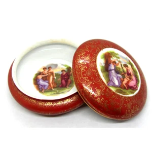 Angelica Kauffman Classic Lady Royal Epiag Czechoslovakian China Round Dish Lid - Picture 1 of 12