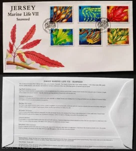 Jersey Stamps "Jersey Marine Life VII - Seaweed" First Day Cover 2009 - Picture 1 of 3