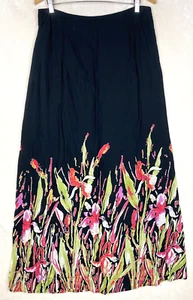 Long Tall Sally Maxi Skirt Womens 10 Floral Lightweight Festival Beachy Artsy - Picture 1 of 15