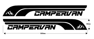 2X CAMPERVAN / STICKERS / DECAL / GRAPHIC / VINYL - Picture 1 of 2