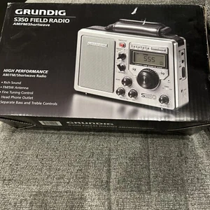 Ricevitore radio da campo stereo vintage Grundig S350 in scatola NUOVO DI ZECCA - Foto 1 di 6