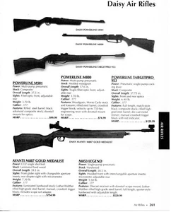 2011 Printanzeige Daisy Powerline M901, M880, Targetpro 953 & Avanti M887 Luftgewehr - Bild 1 von 2