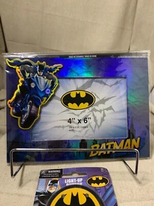 vintage batman picture and button set 4x6 frame magnetic and light up button - Picture 1 of 4