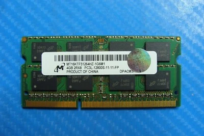 Toshiba P855-S5102 Micron 4Gb Memory So-Dimm pc3l-12800s mt16ktf51264hz-1g6m1 - Image 1 of 2