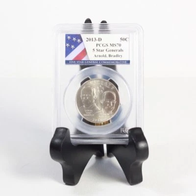 2013 D 5 Star Generals Half PCGS MS70 ***Rev Tye's Stache*** #5954300 - Image 1 of 4