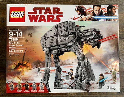 NEW and FACTORY SEALED STAR WARS LEGO SET 75189 FIRST ORDER HEAVY ASSAULT WALKER - Image 1 of 2