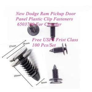 100x New Door Panel Plastic Clip Fasteners 6503709 For Chrysler Dodge Ram Pickup - Picture 1 of 8