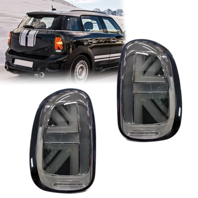 Full LED Smoked Tail Lights For BMW Mini Countryman R60 2010-2016 Dynamic Lights - Image 1 of 4
