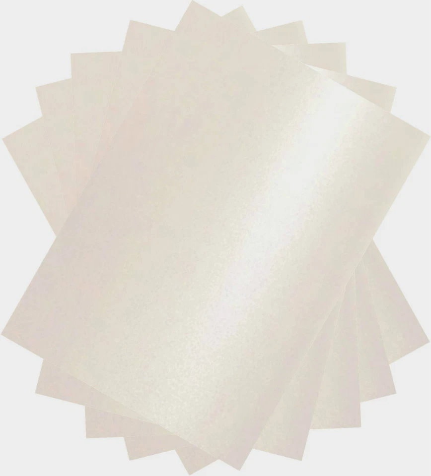 A4 Pearlescent White 250gsm Card. Wedding Bridal Invites RSVP. Choose Qty - Image 1 of 1