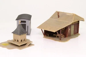 H0 Geräteschuppen Blockhütte Entenhaus fertig aufgebaut - Bild 1 von 9