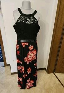 Damen schönes Laura Torelli Maxi Kleid Gr. L Neu mit Etikett - Bild 1 von 4