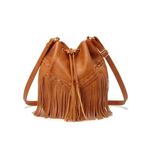 Bolso Bandolera Verano Vaquero Flecos Bolso de Hombro Informal Vaquera Uso Bohemio 2025 - Imagen 1 de 13