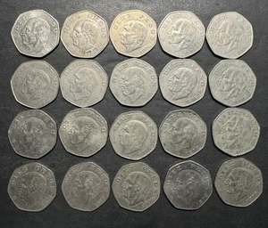 Lot of 20 Mexico 10 Pesos Diez Ten Mexican Coins 1977-1982 Collection World - Picture 1 of 2