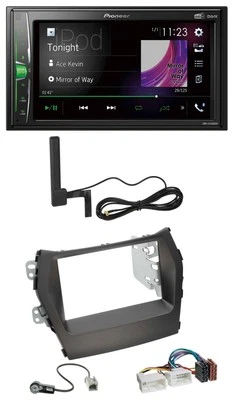 Pioneer MP3 DAB AUX 2DIN Bluetooth Autoradio für Hyundai Santa Fe ab 12 ohne Nav - Bild 1 von 4