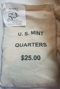 100 x 2007-P Idaho State Quarters Unopened $25 U.S. Mint Bag - Picture 1 of 1