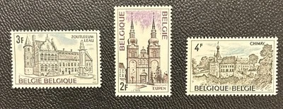 Belgium: 1973-75 set of 3, SC# 849, 850, 852, MNH. Lot #09-06065 - Image 1 of 2