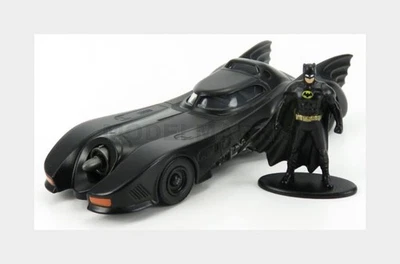 JADA 31704 BATMAN - BATMOBILE MOVIE 1989 WITH BATMAN FIGURE - MATT BLACK - 1/32 - Immagine 1 di 2