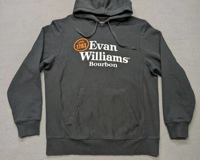 Sudadera con capucha Evan Williams Kentucky Bourbon para hombre talla grande negra   Foto 1 de 4
