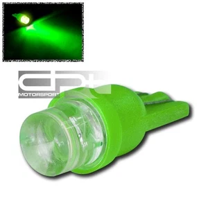 T10 194/168/W5W BRIGHT GREEN 8MM ROUND LED INTERIOR MAP/DOME/TRUNK LIGHT/BULB - Picture 1 of 1